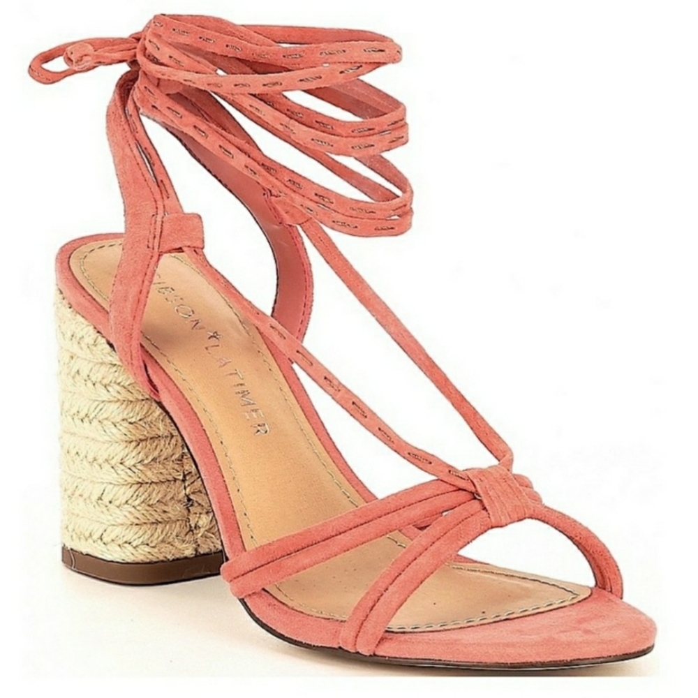 🟡Clearance Sale🟡 Gibson & Latimer Tasha Strappy Suede Lace Up Sandals 👡